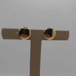 brinco oval ouro MENOR