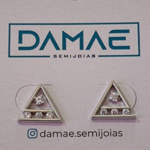Brinco - Triangulo - Zirconia