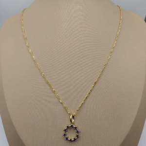 Conjunto circulo azul