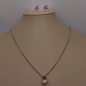conjunto cristal rosê