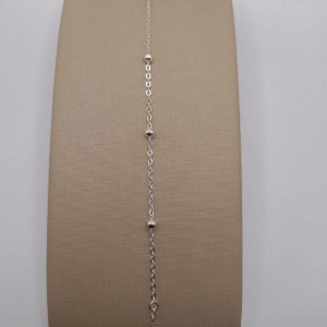 Pulseira bolinha prata