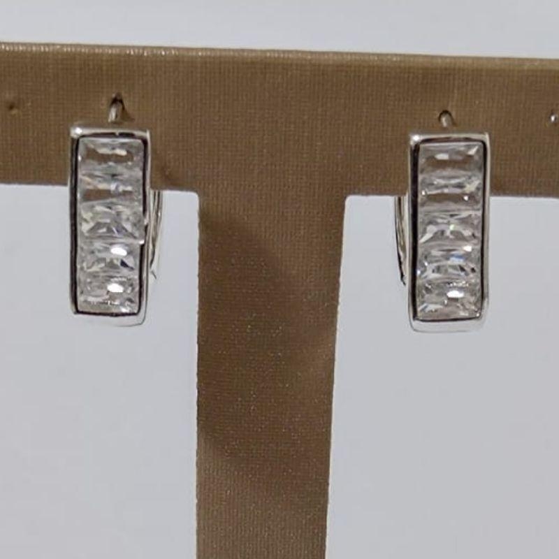 Brinco -Argola - Zirconia