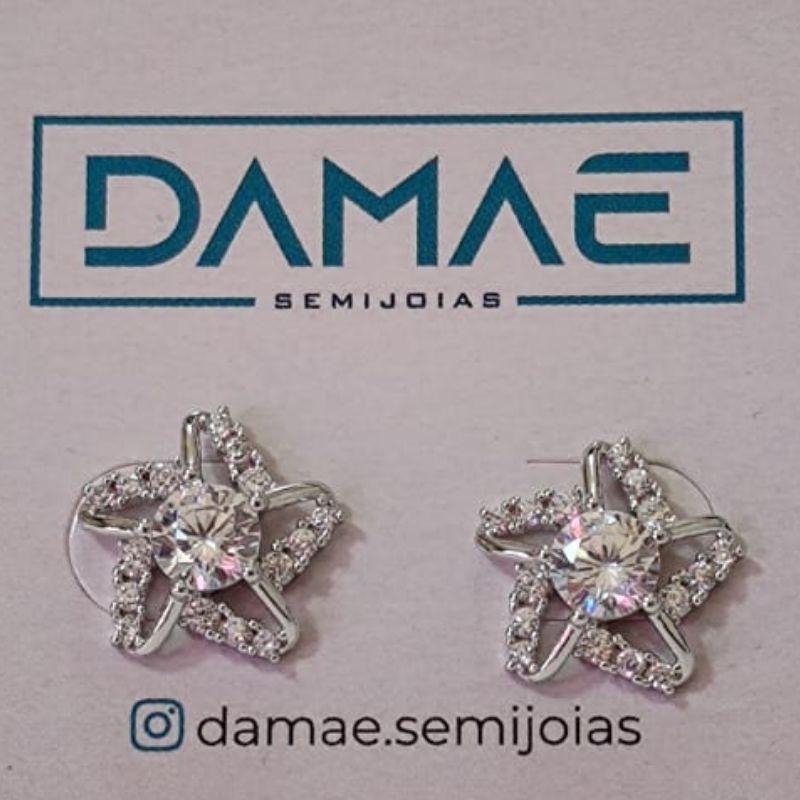 Brinco - Estrela - Zirconia