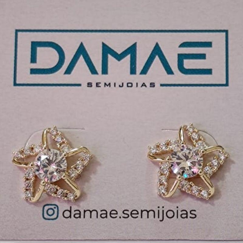 Brinco - Estrela - Zirconia