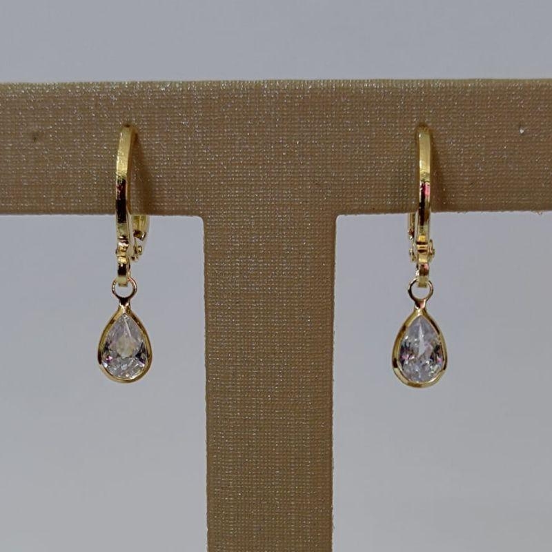 Brinco - Gota cristal