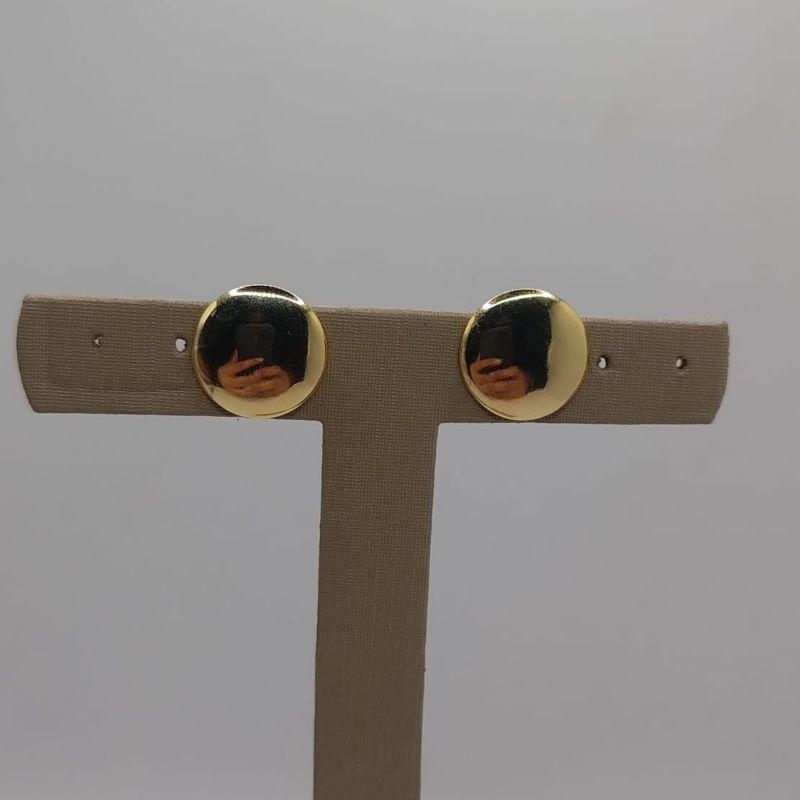 brinco oval ouro MENOR