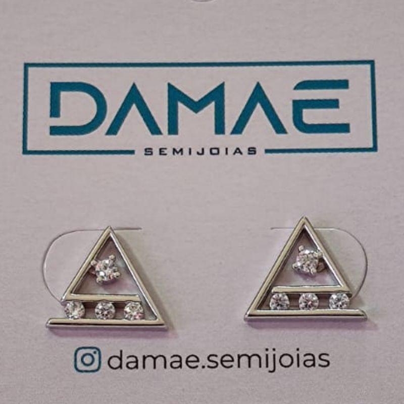 Brinco - Triangulo - Zirconia