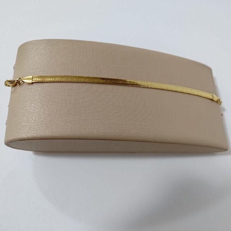 Pulseira Laminada - Aço Dourado