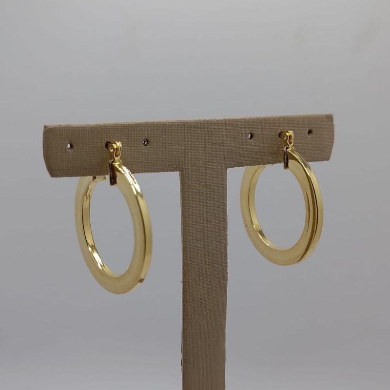 argola chapada ouro