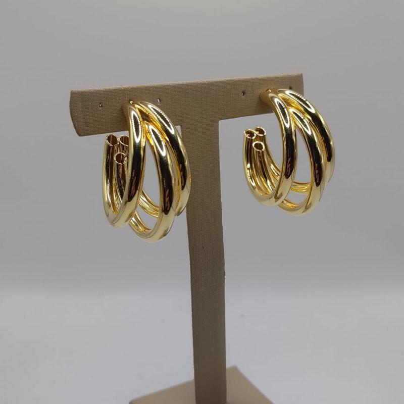 argola tripla grande