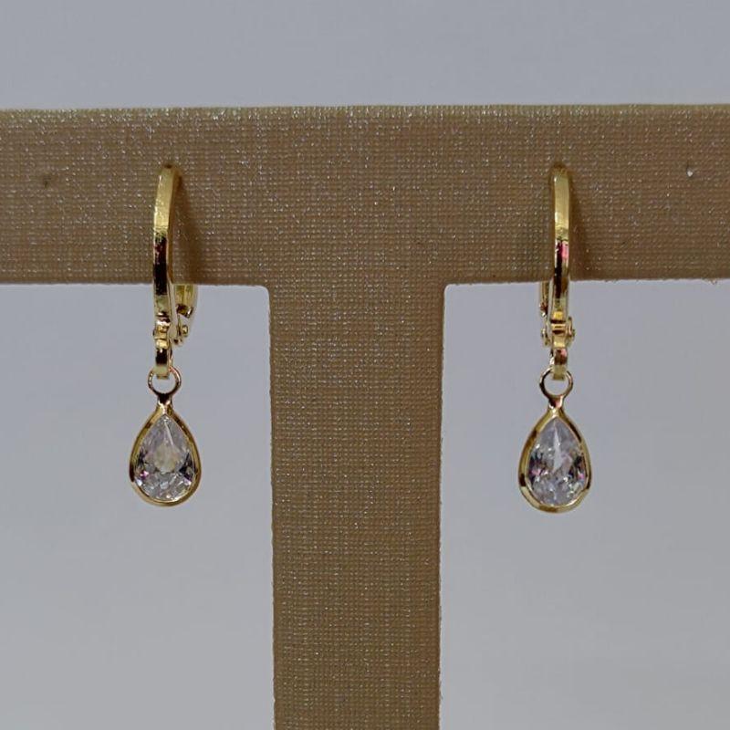 Brinco - Gota cristal
