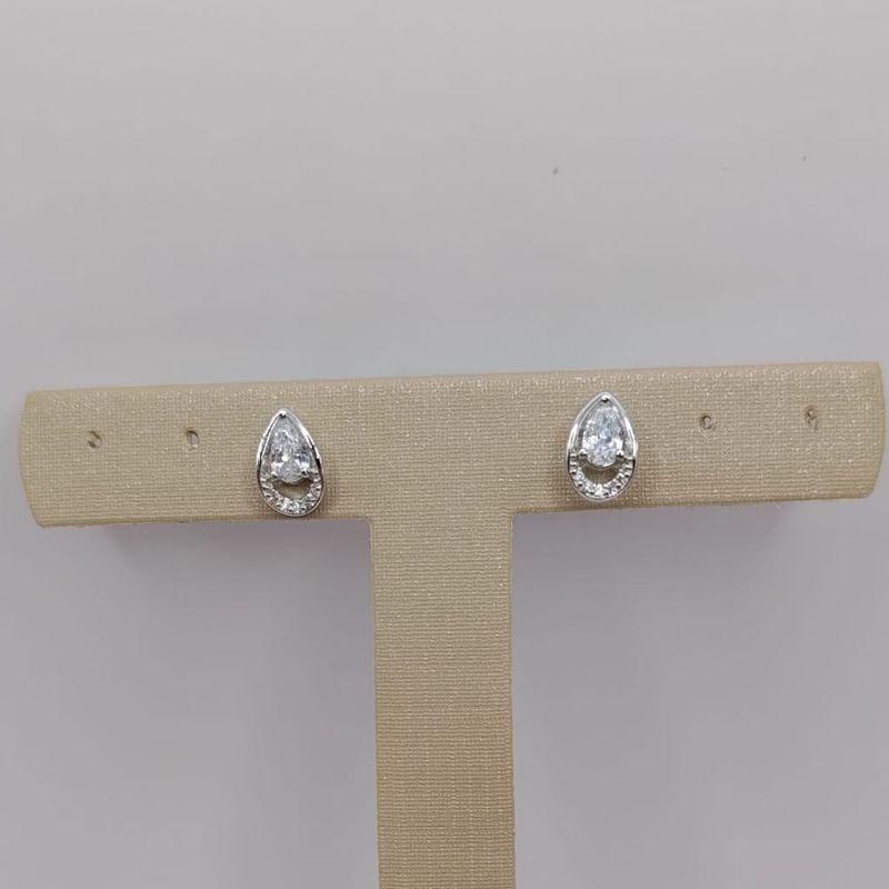 Brinco gota zirconia