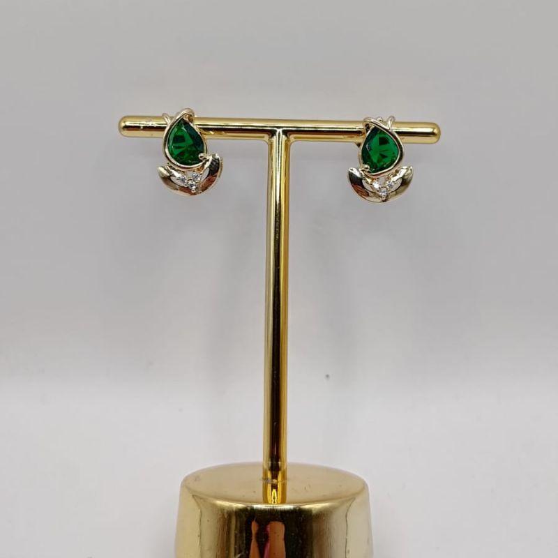 Brinco pedra verde