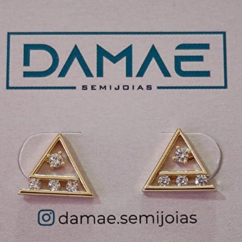 Brinco - Triangulo - Zirconia